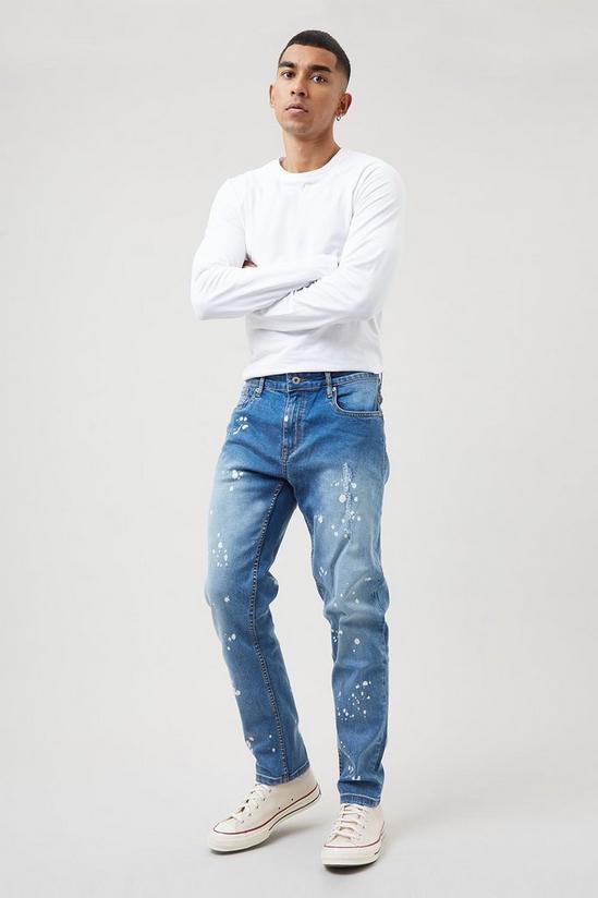 Burton Slim Bleach Paint Splatter Jeans 1