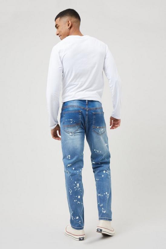 Burton Slim Bleach Paint Splatter Jeans 3