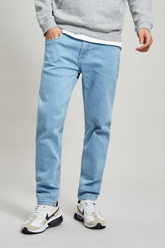 Burton Slim Fit Light Blue Bleach Jeans 1
