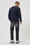 Burton Slim Washed Dark Grey Repair Rip Jeans thumbnail 3