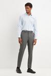 Burton Slim Fit Grey Twist Elasticated Suit Trouser thumbnail 2