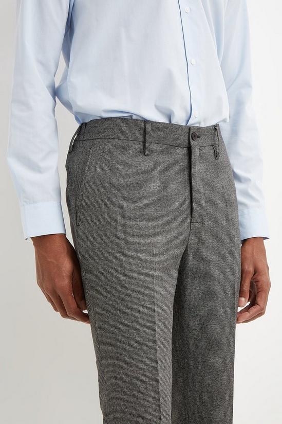 Burton Slim Fit Grey Twist Elasticated Suit Trouser 4
