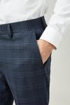 Burton Skinny Crop Fit Blue Check Trousers thumbnail 4