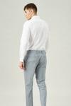 Burton Skinny Fit Navy And White Dogtooth Cropped Suit Trousers thumbnail 3
