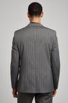 Burton Grey Pinstripe Slim Fit Suit Jacket thumbnail 3
