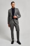 Burton Grey Pinstripe Slim Fit Suit Trouser thumbnail 2