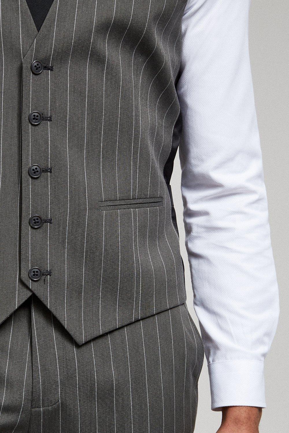 Mens hot sale pinstripe waistcoat