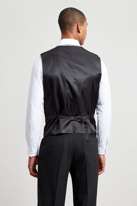 Burton Tailored Fit Charcoal Essential Waistcoat 3