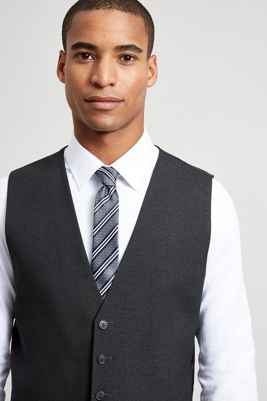 Burton Tailored Fit Charcoal Essential Waistcoat 5