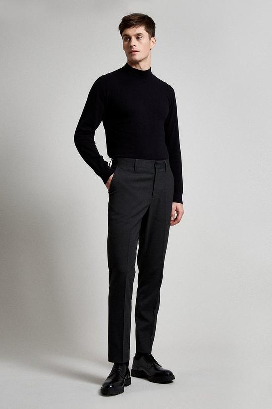 Burton Slim Fit Charcoal Essential Trouser 1