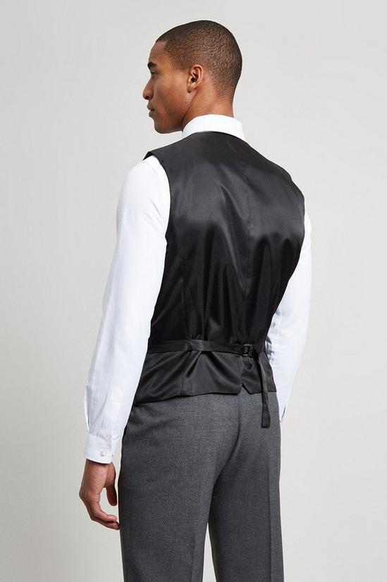 Burton Tailored Fit Light Grey Essential Waistcoat 3