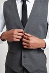 Burton Tailored Fit Light Grey Essential Waistcoat thumbnail 4
