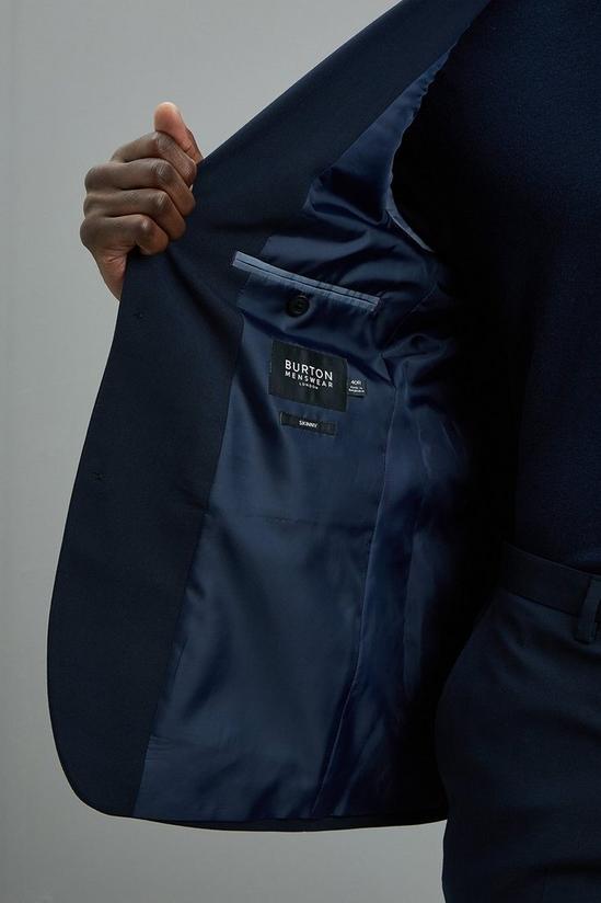 Burton Skinny Fit Navy Essential Suit Jacket 5