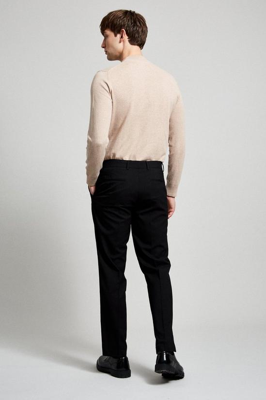 Burton Tailored Fit Black Essential Trouser 3