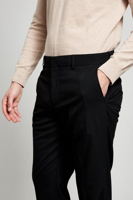 Burton Tailored Fit Black Essential Trouser 5
