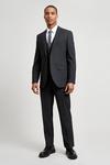Burton Tailored Fit Charcoal Essential Trousers thumbnail 2
