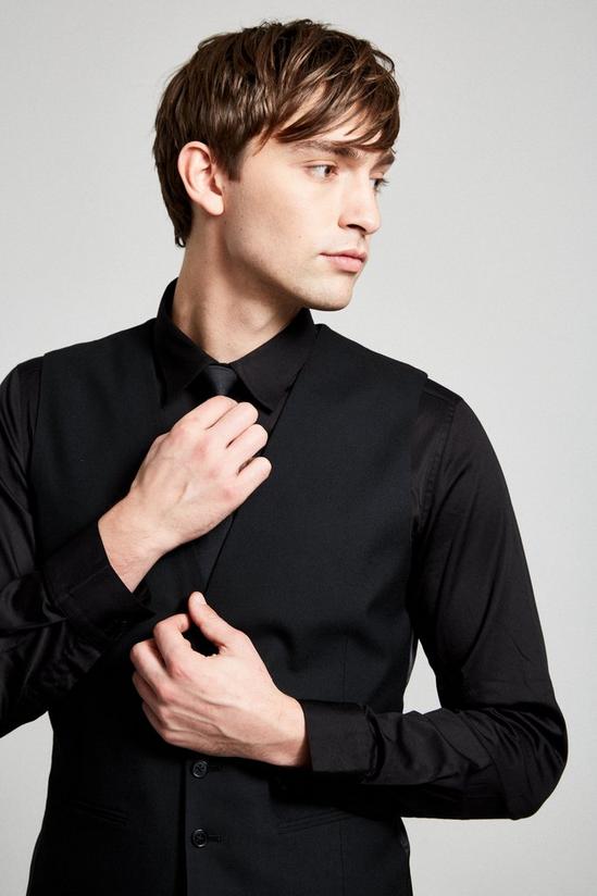 Burton Tailored Black Essential Suit Waistcoat 4
