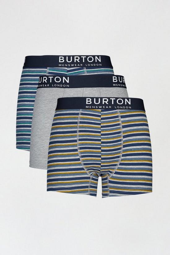 Burton Plus And Tall Blue Multi Stripe Trunks 1