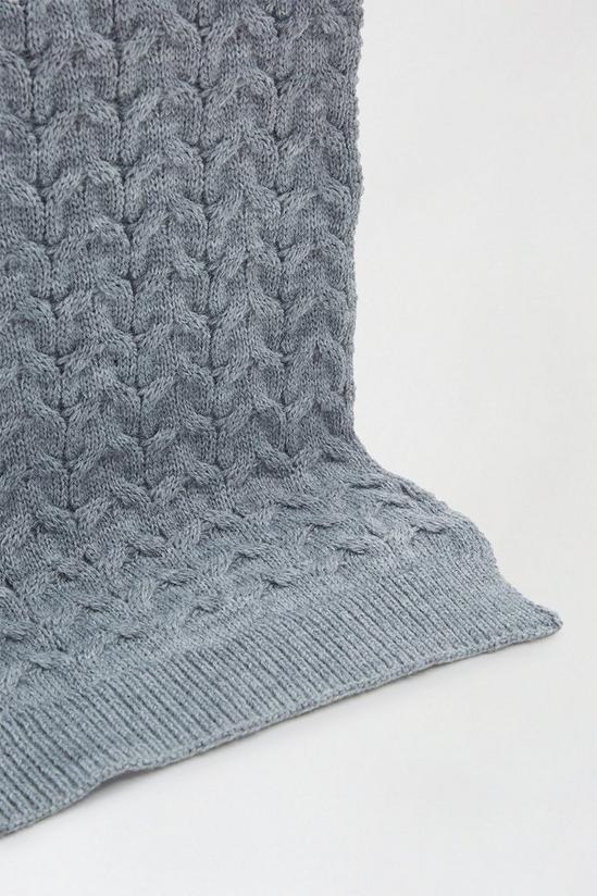 Burton Cable Knitted Scarf 2
