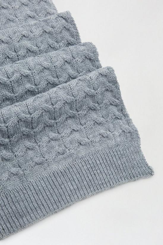 Burton Cable Knitted Scarf 3