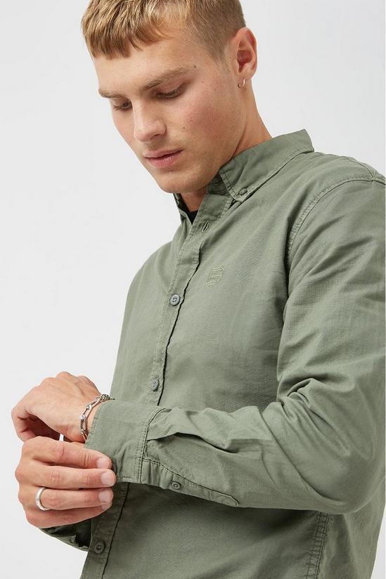 Burton Long Sleeve Garment Dyed Oxford Shirt 4