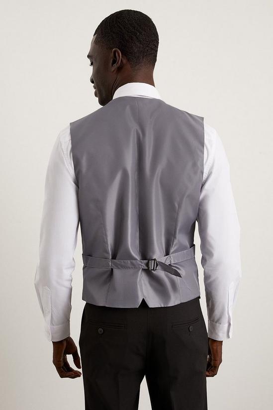 Burton Slim Fit Black Essential Suit Waistcoat 3