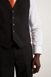 Burton Slim Fit Black Essential Suit Waistcoat thumbnail 4