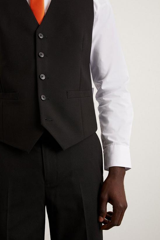 Burton Slim Fit Black Essential Suit Waistcoat 6