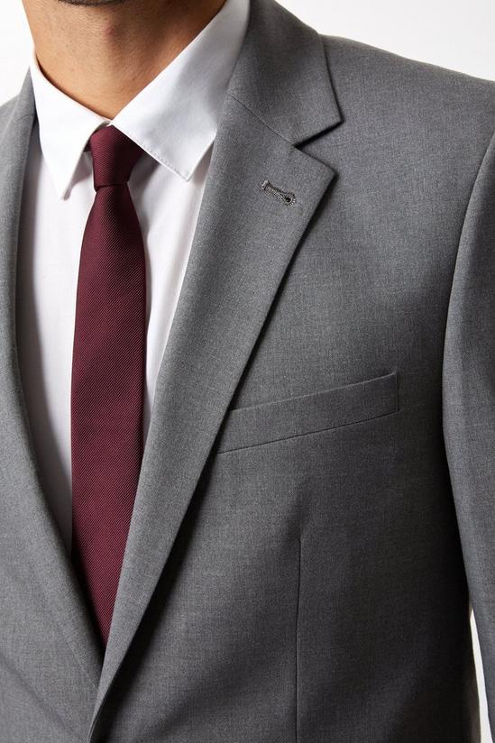 Burton Skinny Fit Light Grey Essential Suit Jacket 4