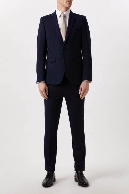 Burton Skinny Fit Navy Essential Suit Jacket 2