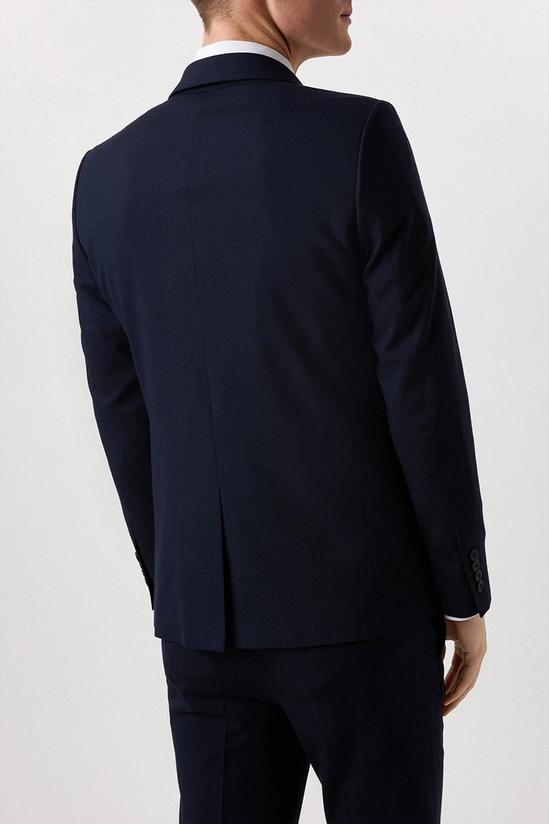 Burton Skinny Fit Navy Essential Suit Jacket 3