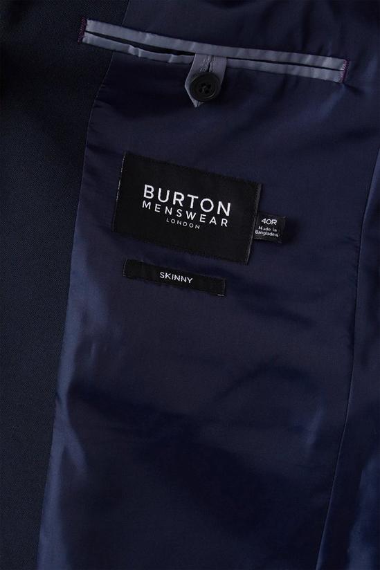 Burton Skinny Fit Navy Essential Suit Jacket 6