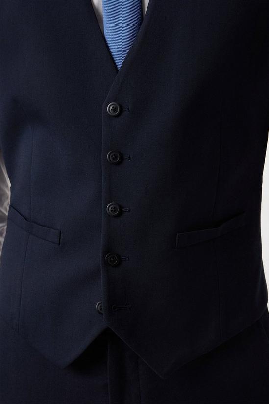 Burton Tailored Fit Navy Essential Waistcoat 6