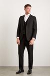 Burton Tailored Fit Black Essential Suit Trousers thumbnail 1