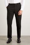 Burton Tailored Fit Black Essential Suit Trousers thumbnail 2