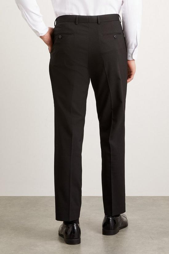 Burton Tailored Fit Black Essential Suit Trousers 3