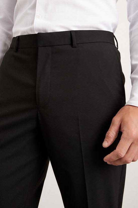 Burton Tailored Fit Black Essential Suit Trousers 5