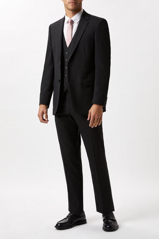 Burton Skinny Fit Charcoal Essential Suit Jacket 1