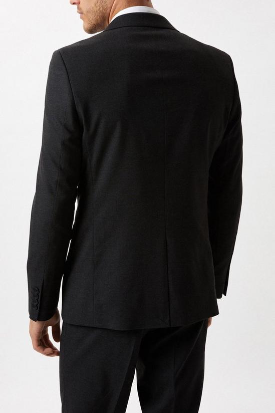 Burton Skinny Fit Charcoal Essential Suit Jacket 3