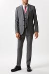 Burton Skinny Fit Light Grey Essential Suit Trousers thumbnail 2