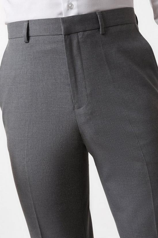 Burton Skinny Fit Light Grey Essential Suit Trousers 4