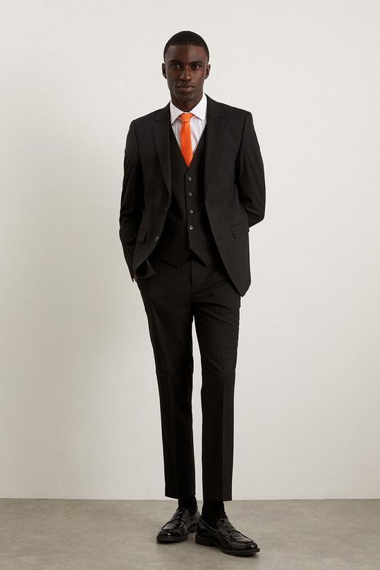 Burton Skinny Fit Black Essential Suit Trousers 1
