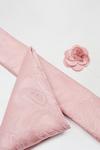 Burton Wedding Pink Paisley Tie, Square And Pin Set thumbnail 2