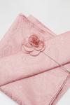 Burton Wedding Pink Paisley Tie, Square And Pin Set thumbnail 3