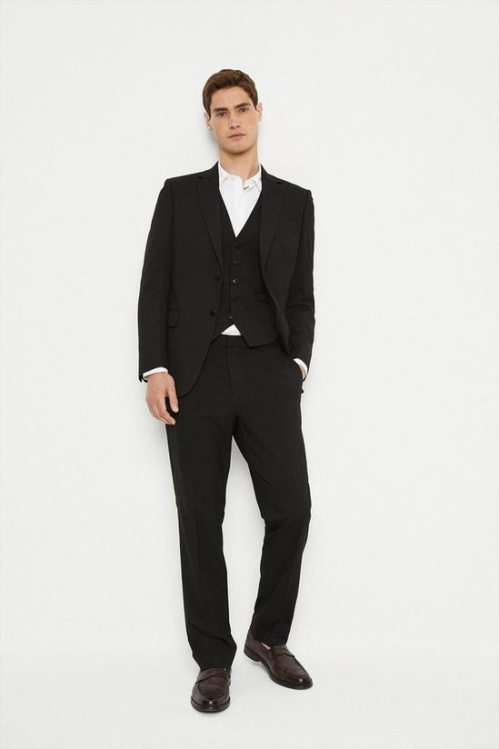 Burton Tailored Fit Black Essential Waistcoat 2