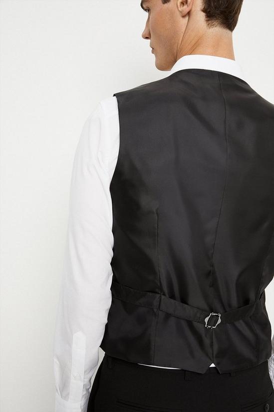 Burton Tailored Fit Black Essential Waistcoat 4
