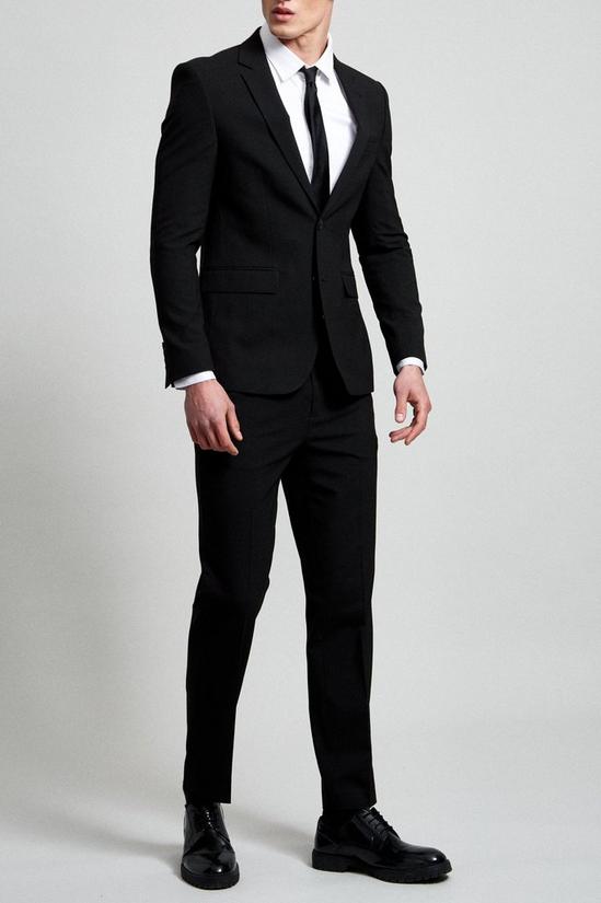 Burton Slim Fit Black Essential Suit Jacket 1