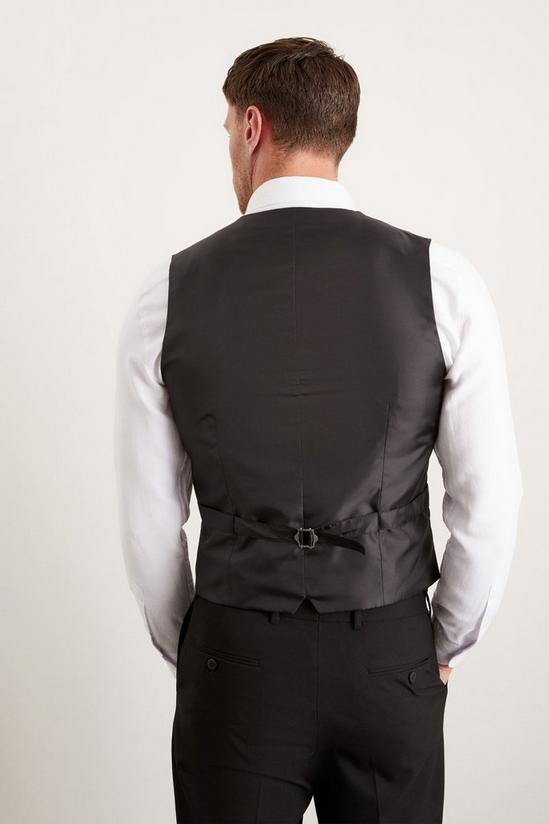 Burton Slim Fit Black Essential Waistcoat 3