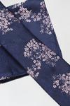 Burton Navy And Pink China Floral Tie And Pocket Square Set thumbnail 3