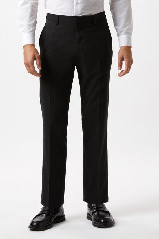Burton Slim Fit Charcoal Essential Suit Trousers 1